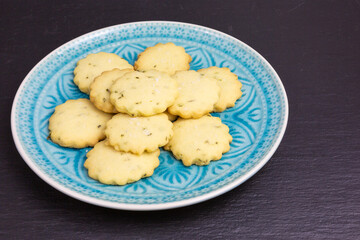 homemade rosemary butter shortbread biscuits