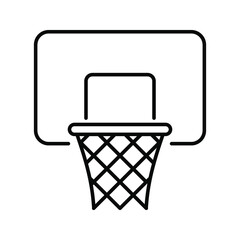 Basketball basket, basketball hoop isolated on white background. Vector illustration © Uswa KDT