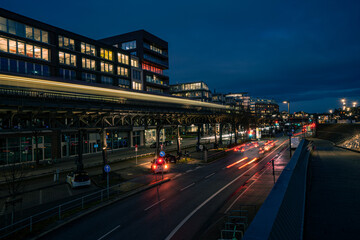 Twilight at the landing stages