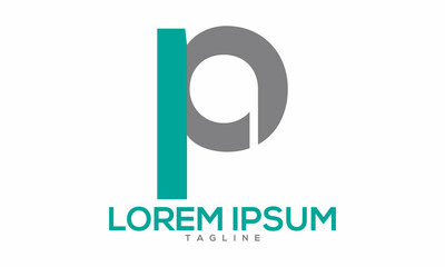 Obraz premium Unique font typography logo Modern and minimalist vector and abstract logo