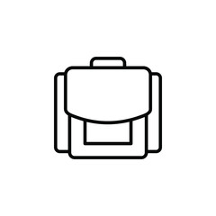 Backpack, School, Rucksack, Knapsack, Travel, Schoolbag Line Icon, Vector, Illustration, Logo Template. Suitable For Many Purposes.