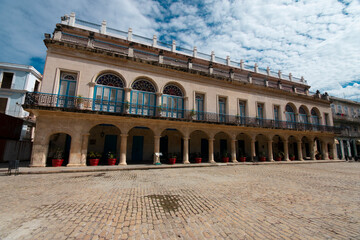 an old building in the city center.