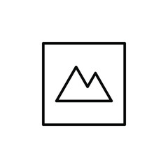 Picture, Gallery, Image, Photo, Vector, Frame, Camera, Album Line Icon, Vector, Illustration, Logo Template. Suitable For Many Purposes.