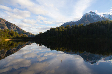 Fototapeta na wymiar reflection in lake - Patagonia Argentina