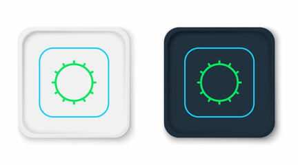 Line Sun icon isolated on white background. Colorful outline concept. Vector