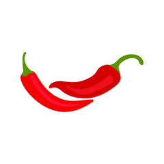 chili pepper icon, spicy vegetable sign, vector illustration