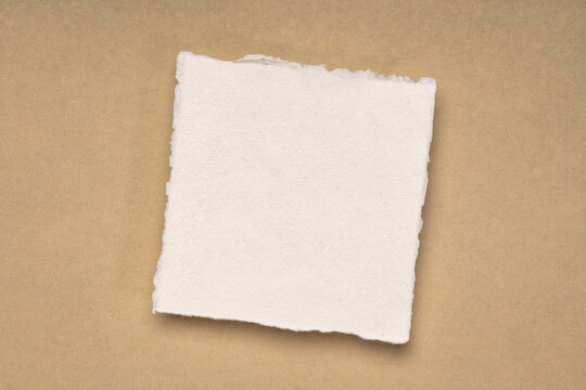 Small Square Sheet Of Blank White Khadi Paper Against Blue Rag Paper Stock  Photo, Picture and Royalty Free Image. Image 173993337.