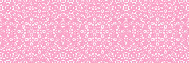 Colorful background image with decorative ornament on a light pink background for your design projects, seamless pattern, wallpaper textures with flat design. Vector illustration
