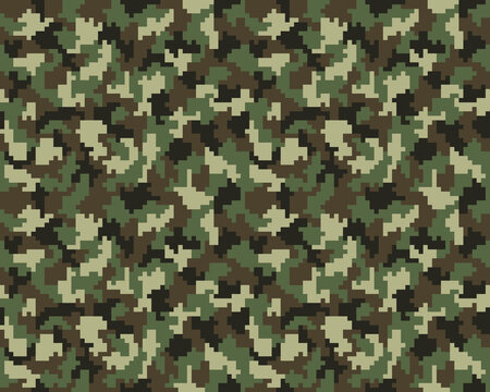 Digital fashion camouflage background, seamless pattern	