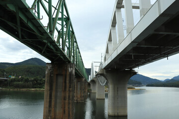 Danyang's beautiful bridge and river