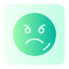 angry gradient icon