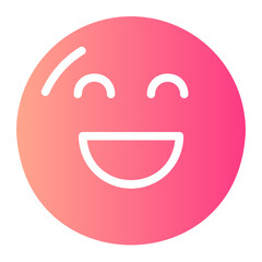 happy gradient icon