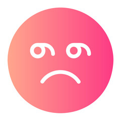 Obraz premium unhappy gradient icon