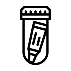 glue in container line icon vector. glue in container sign. isolated contour symbol black illustration