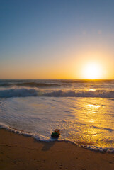 sunset at the beach