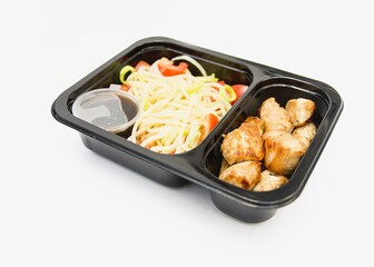 Simple meal in box