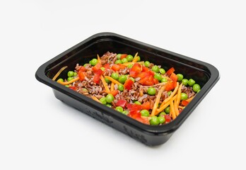 Simple meal in box