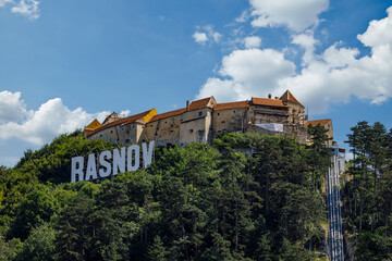 The castle of Rasnov or Rosenau in Romania