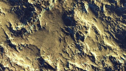 3D Rendered Fantasy Alien Landscape - 3D Illustration