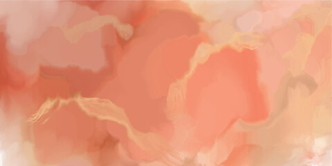 liquid abstract with orange color