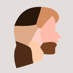 woman face with different skin color