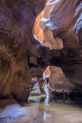 Inside the slot canyon at American Southwest