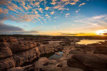 Grand Canyon,Sampanbok natural stone park of Ubonratchathani Thailand