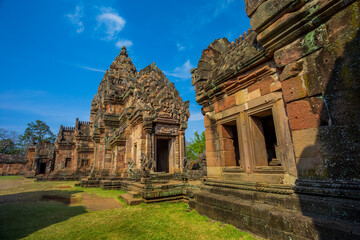 A castle built on three thousand years, Khao Phanom Rung castle rock.In Thailand