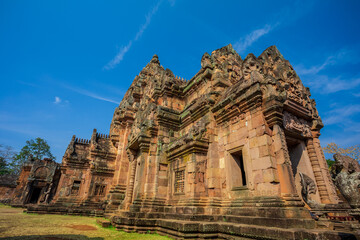 Naklejka premium A castle built on three thousand years, Khao Phanom Rung castle rock.In Thailand