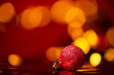 red christmas balls