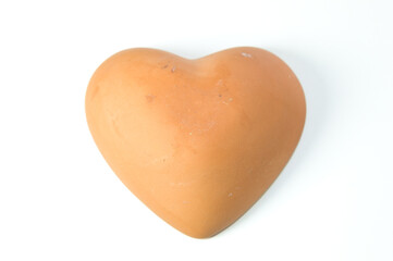 Ceramic pot in heart shape