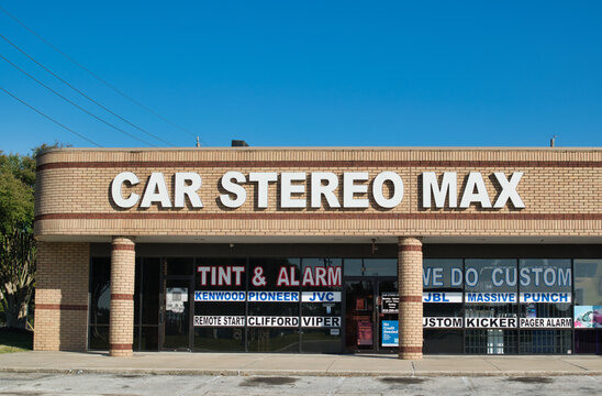 Car Stereo Max Storefront In Houston TX. Local Automotive Accessories Installation Company.