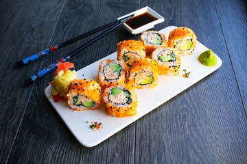 rolls sushi fitness low calorie 