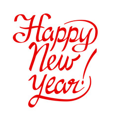 Happy New Year lettering