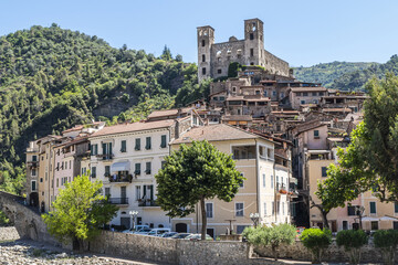 Naklejka premium Landscape of the beautiful Dolceacqua