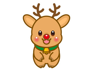 かわいいトナカイのイラスト素材＿ベクター