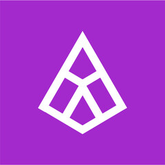 letter A  icon logo vector image