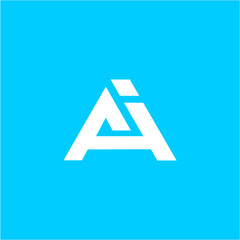 AI initial logo vector image