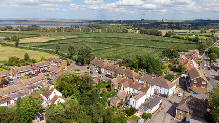 Fototapeta na wymiar aerial view of Medway