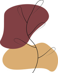 abstract illustration of a plant