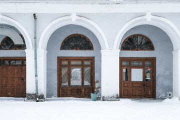 Trading house, winter, snow, Rostov