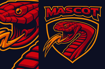  Viper Mascot Badge, Sports Emblem