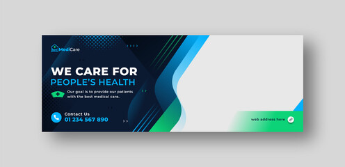 Health care medical social media cover web banner