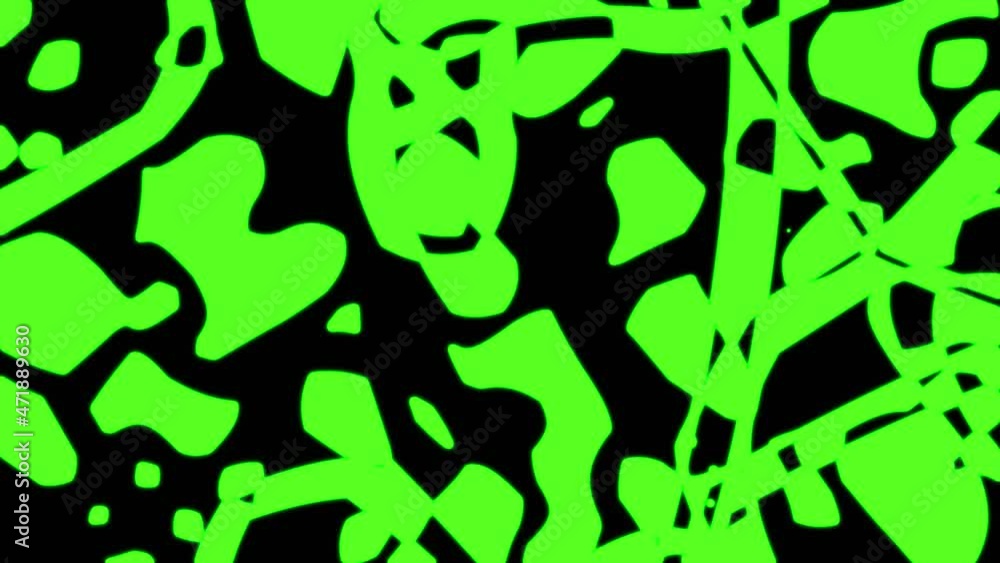 Poster abstract green geometric seamless pattern background. abstract stripes kaleidoscope loop. fast psych