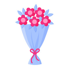 Bouquet of flowers. Wedding and valentine day concept.