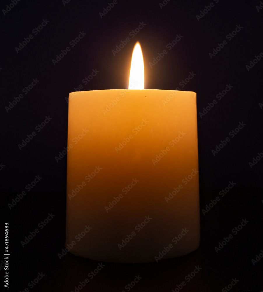 Wall mural candle