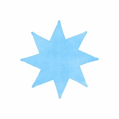 Watercolor card with snowflakes, New Year's winter greeting card, Christmas