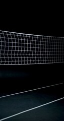 Studio photo of a volleyball net - obrazy, fototapety, plakaty