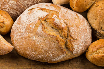Close-up of traditional bread