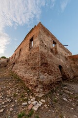 View of the ancient Abbey of Sant'Agata Martire in Puglia - Italy